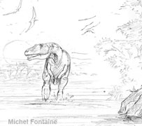 theropode en chasse