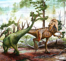 allosaurus, kentrosaurus